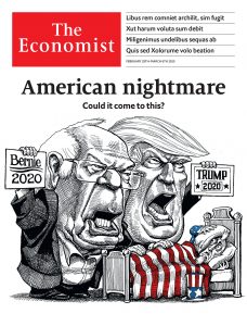Kal cover The Economist Bernie Sanders Donald Trump