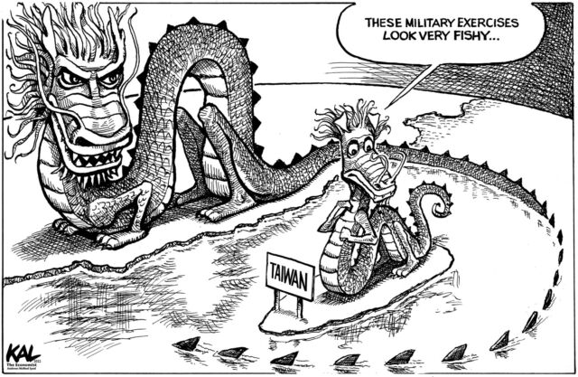 The tale of two dragons. My latest from The Economist.
#taiwan #china #satire #cartoon