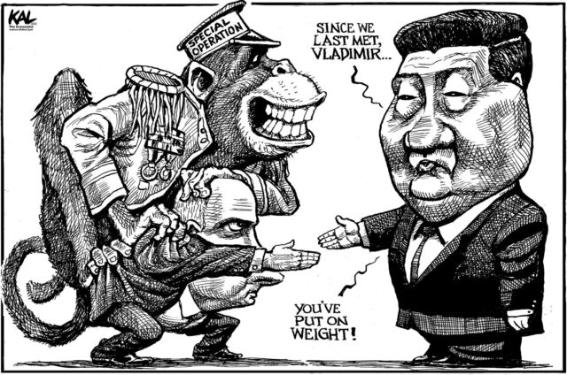 My most recent from The Economist.

#Putin #Putinswar #XI #china #russia #cartoon #satire